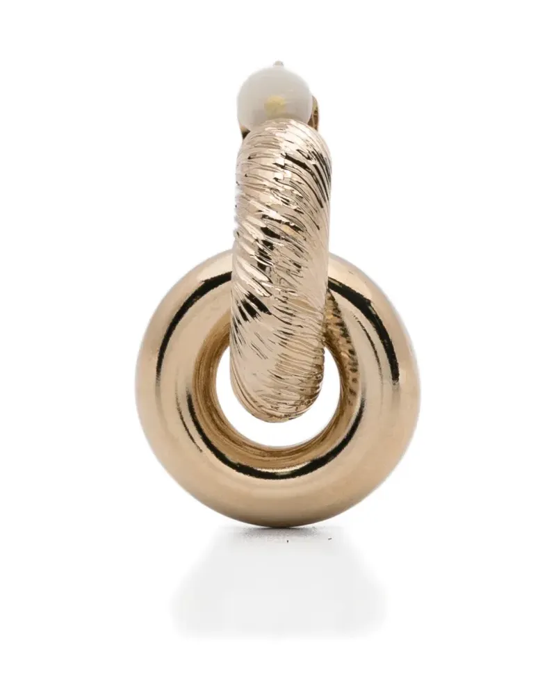 N° 21 Strukturierte Ohrringe - Gold Gold