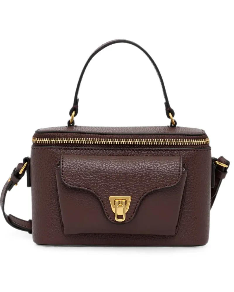 Coccinelle mini Beat Generation grained-leather tote bag - Braun Braun