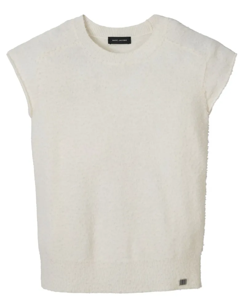 Marc Jacobs Pilled cap-sleeve wool vest - Weiß Weiß