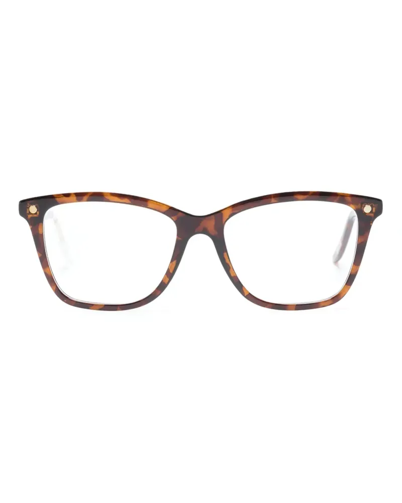 SNOB Milano Butterfly-Brille mit getönten Clip-On-Gläsern - Braun Braun