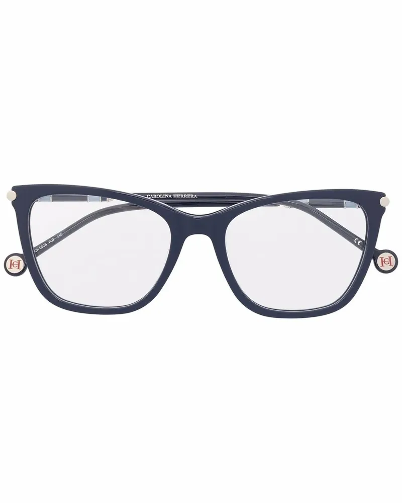 Carolina Herrera New York Brille mit Cat-Eye-Gestell - Blau Blau