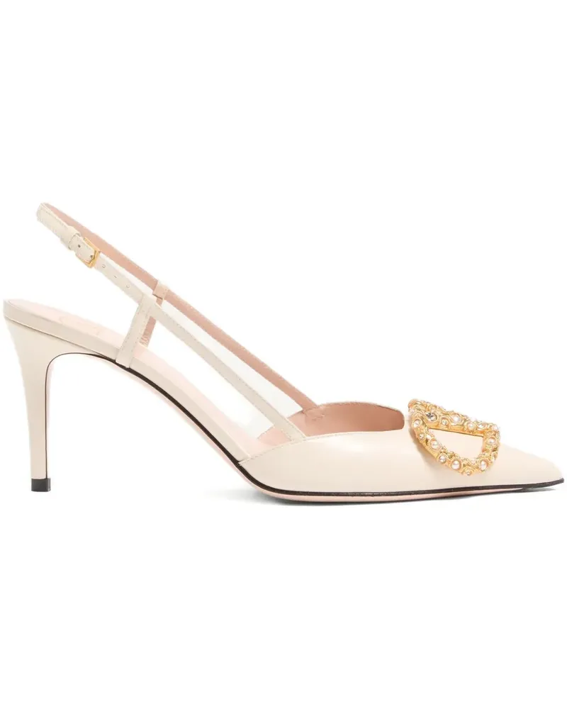 Valentino Garavani VLogo Pumps 80mm - Nude Nude