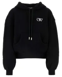 OFF-WHITE Hoodie mit Logo-Stickerei Schwarz