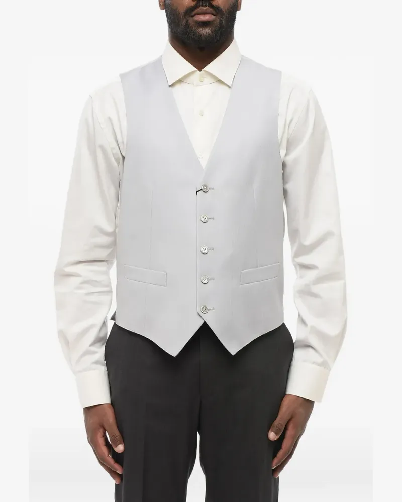 Corneliani single-breasted wool waistcoat - Grau Grau