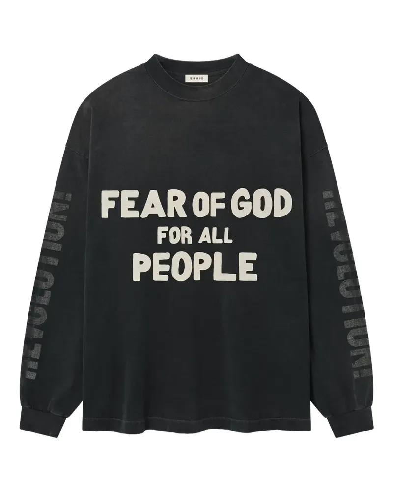 Fear of God open our future long-sleeve T-shirt - Schwarz Schwarz