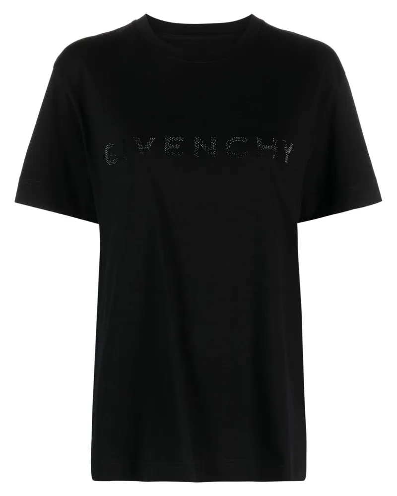 Givenchy T-Shirt mit Strass - Schwarz Schwarz