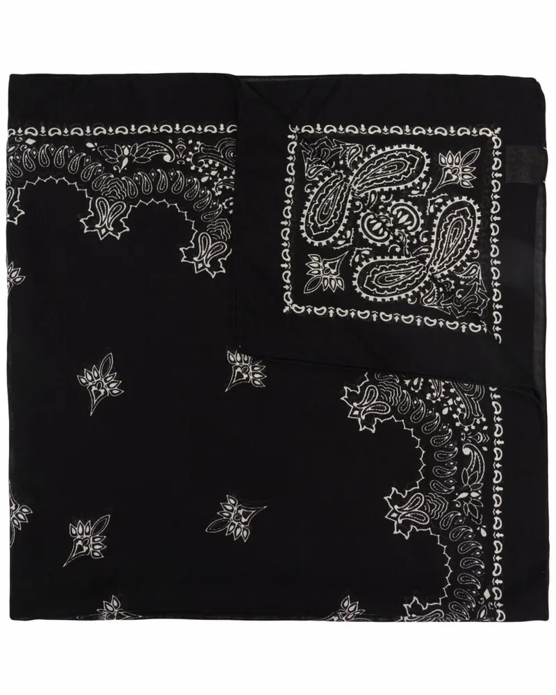 Destin Schal mit Paisley-Print - Schwarz Schwarz