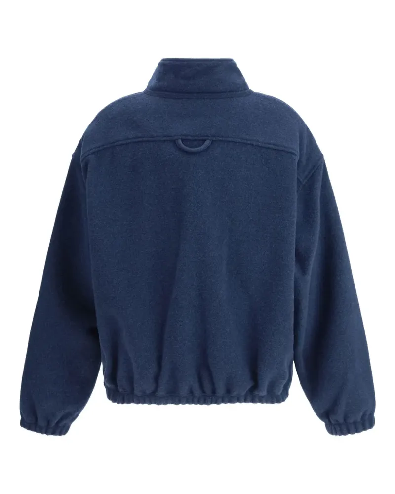 Rier zip-up fleece sweatshirt - Blau Blau