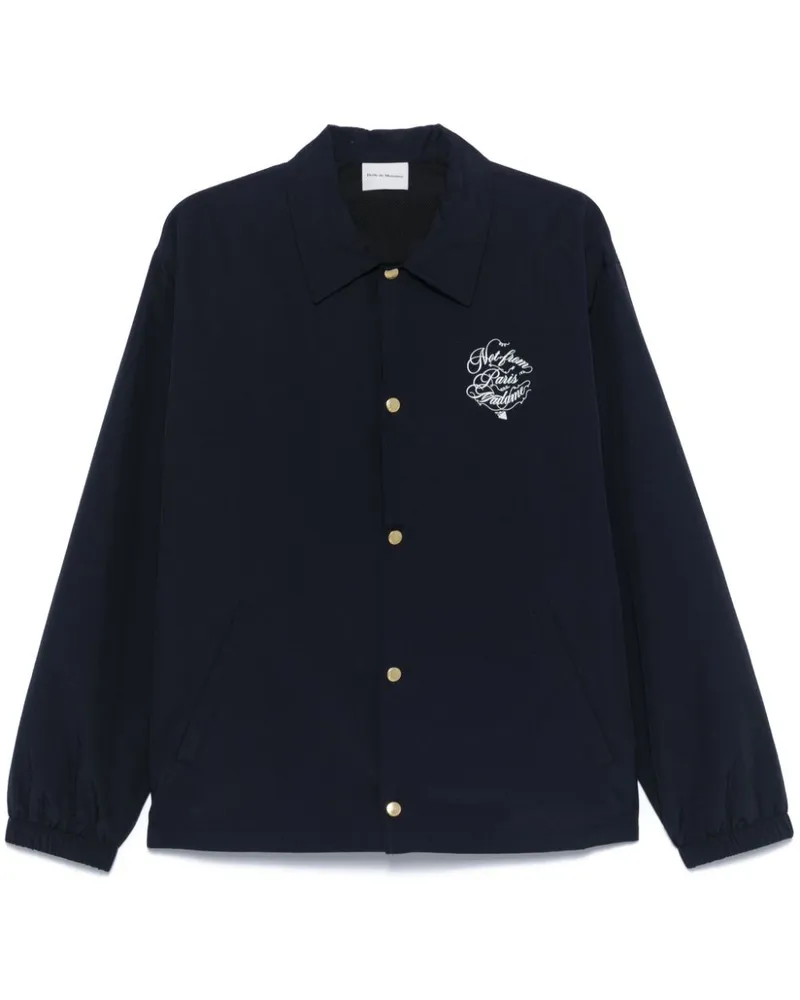 Drôle de Monsieur La Veste Slogan Vignes Jacke - Blau Blau