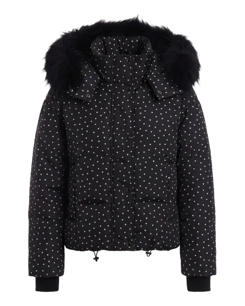 P.A.R.O.S.H. P.A.R.O H. star-print hooded puffer jacket - Schwarz Schwarz