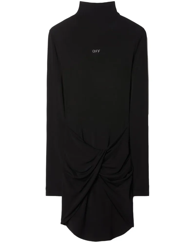 OFF-WHITE Minikleid mit langen Ärmeln - Schwarz Schwarz