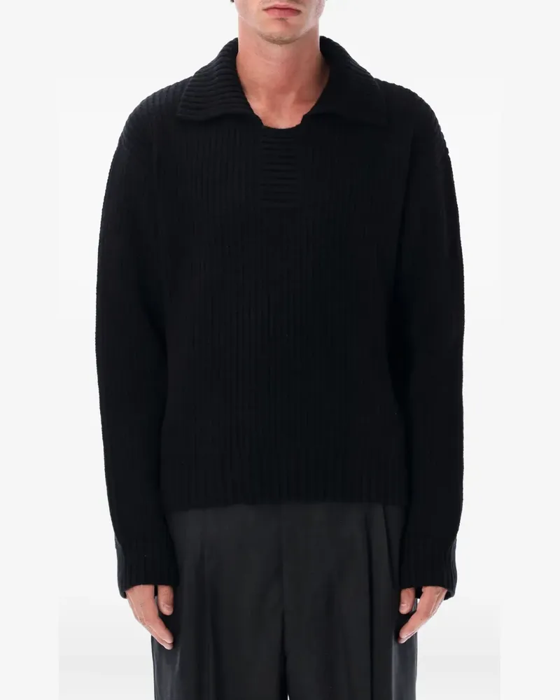 Mfpen spread-collar wool sweater - Schwarz Schwarz