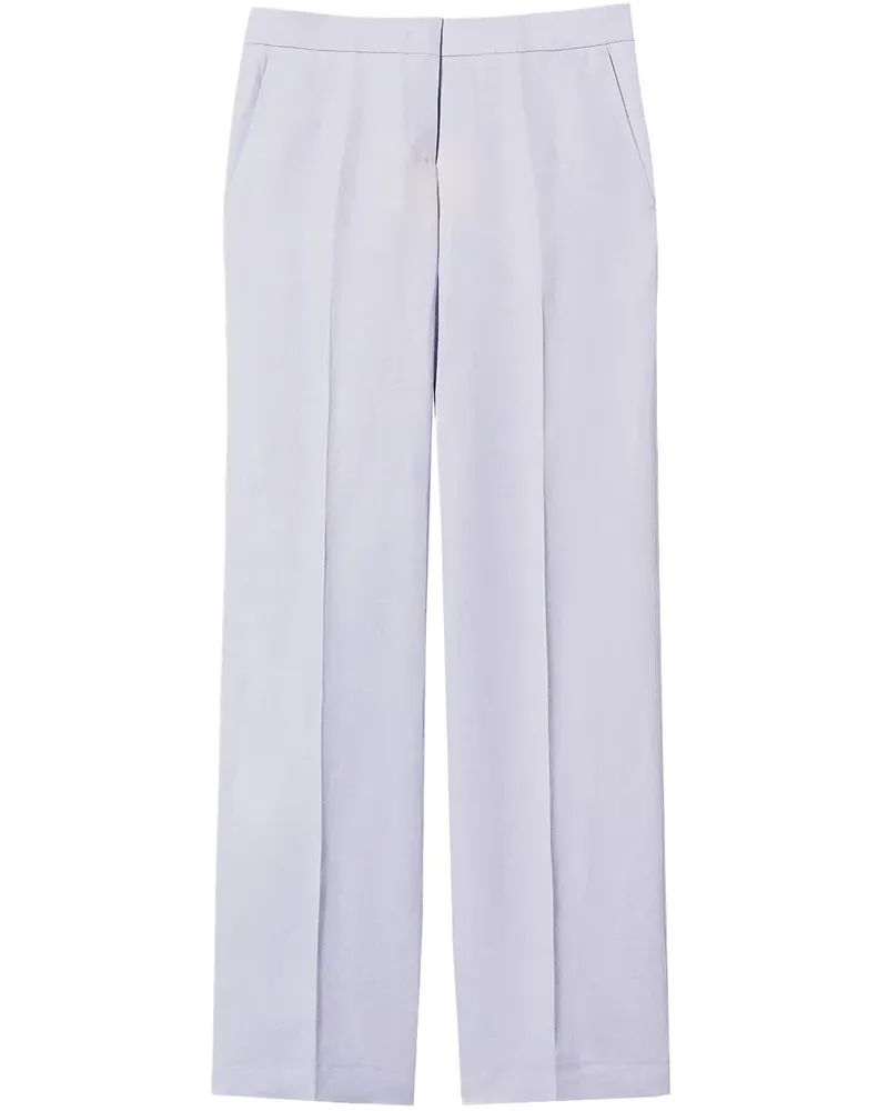 Twin-Set Hose aus Leinengemisch - Violett Violett