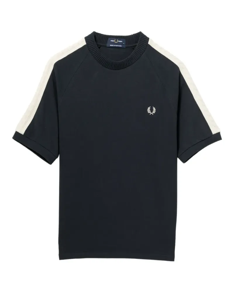 Fred Perry logo-embroidered T-shirt - Blau Blau
