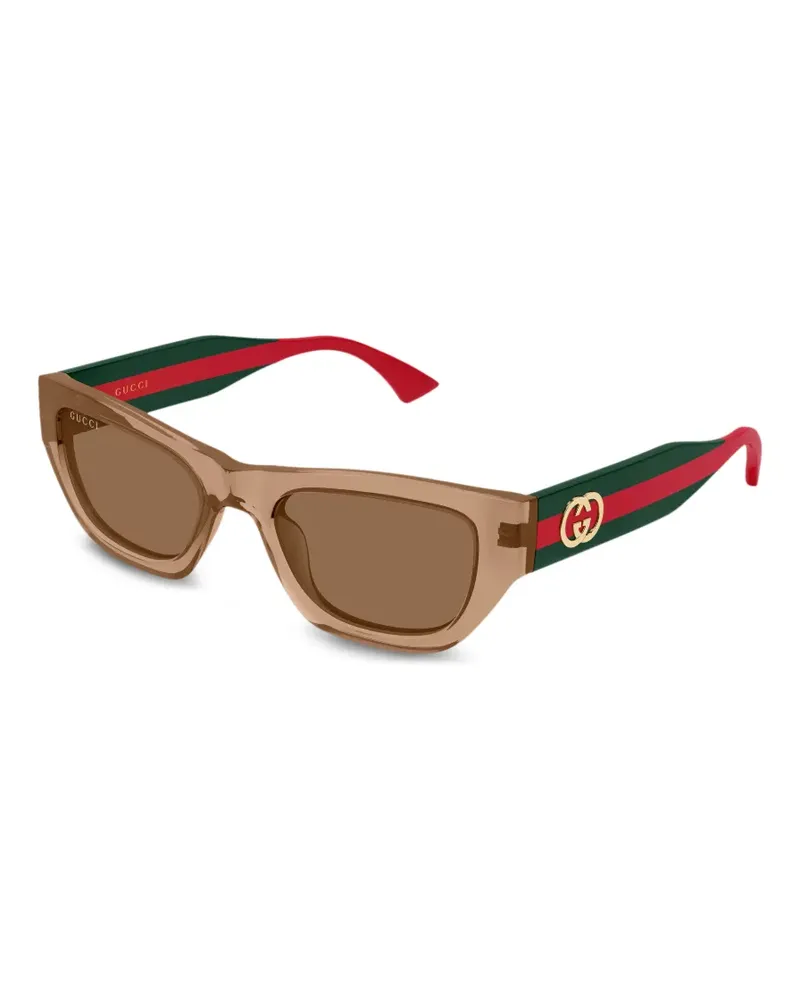 Gucci GG2116S logo-detail sunglasses - Braun Braun