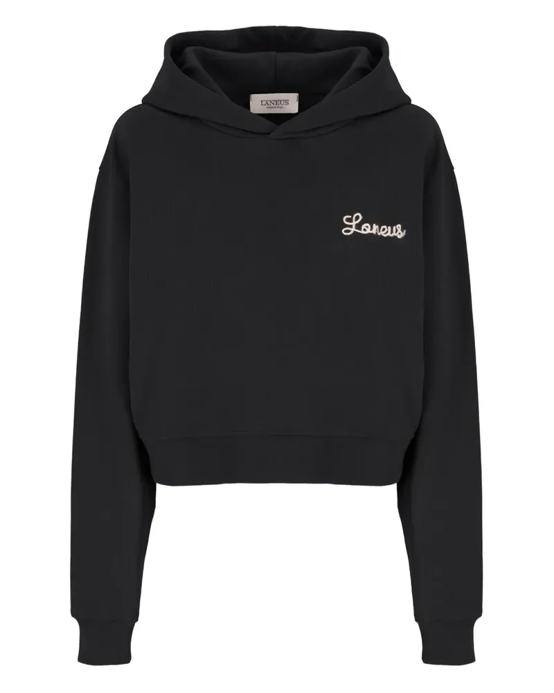 Laneus logo-embellished hoodie - Schwarz Schwarz