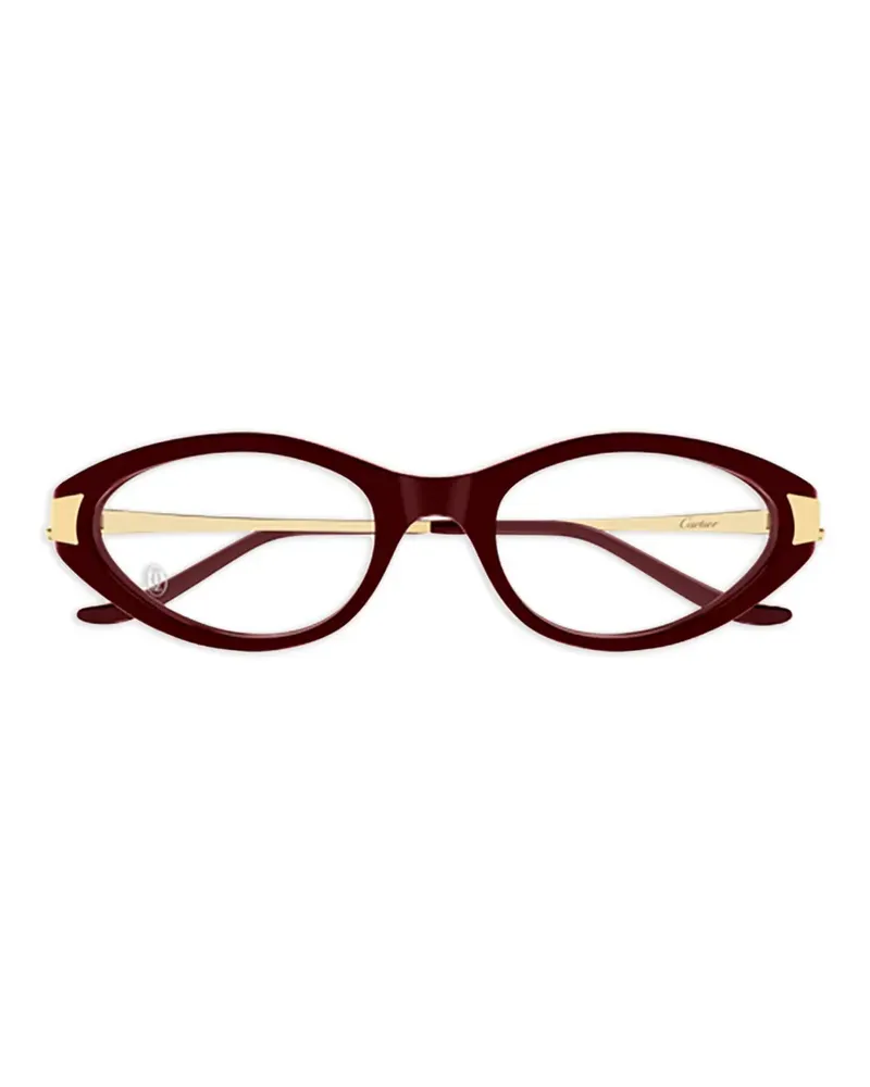 Cartier oval-frame glasses - Rot Rot
