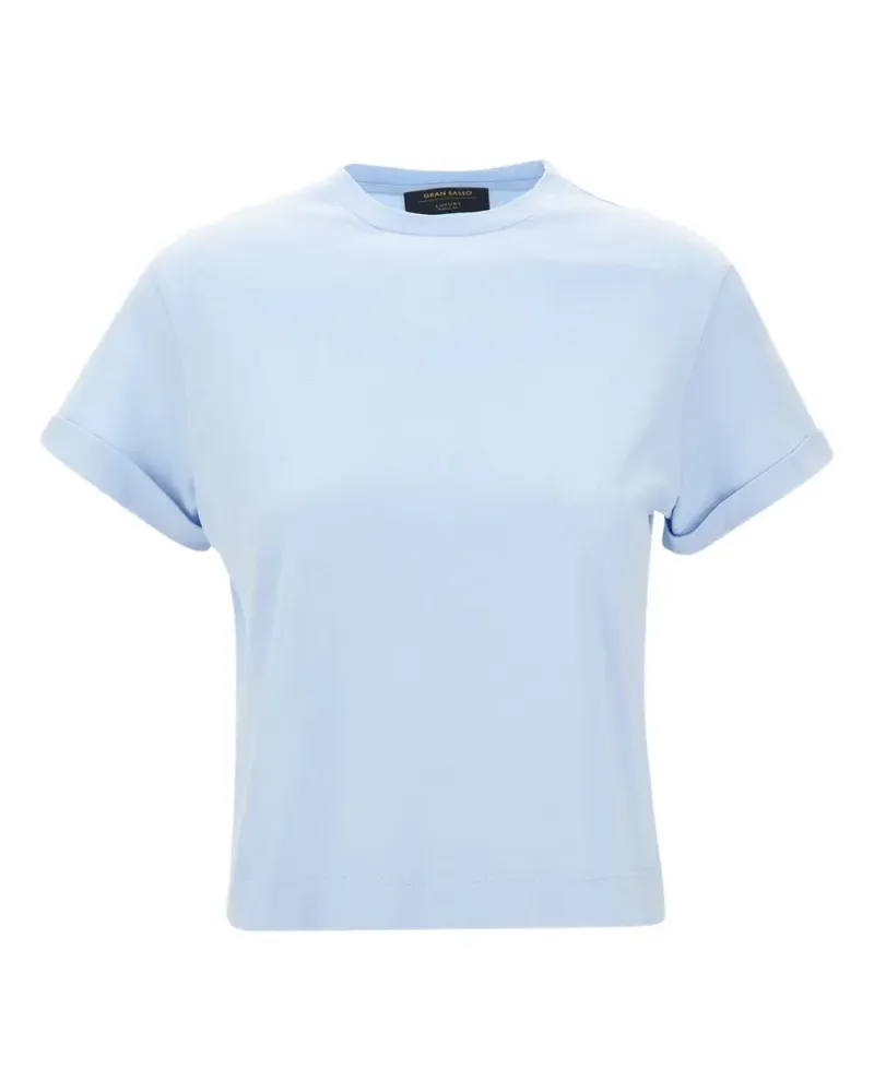 Gran Sasso turned-up cuff T-shirt - Blau Blau