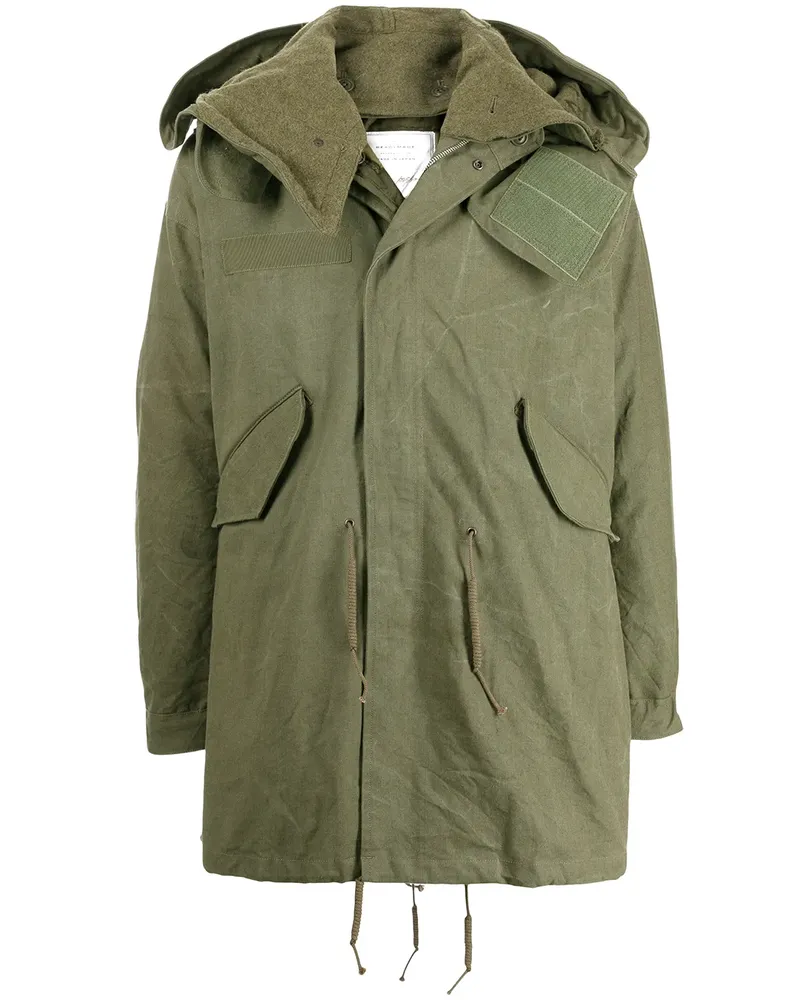 READYMADE Kapuzenparka mit Schwalbenschwanz - Grün Grün