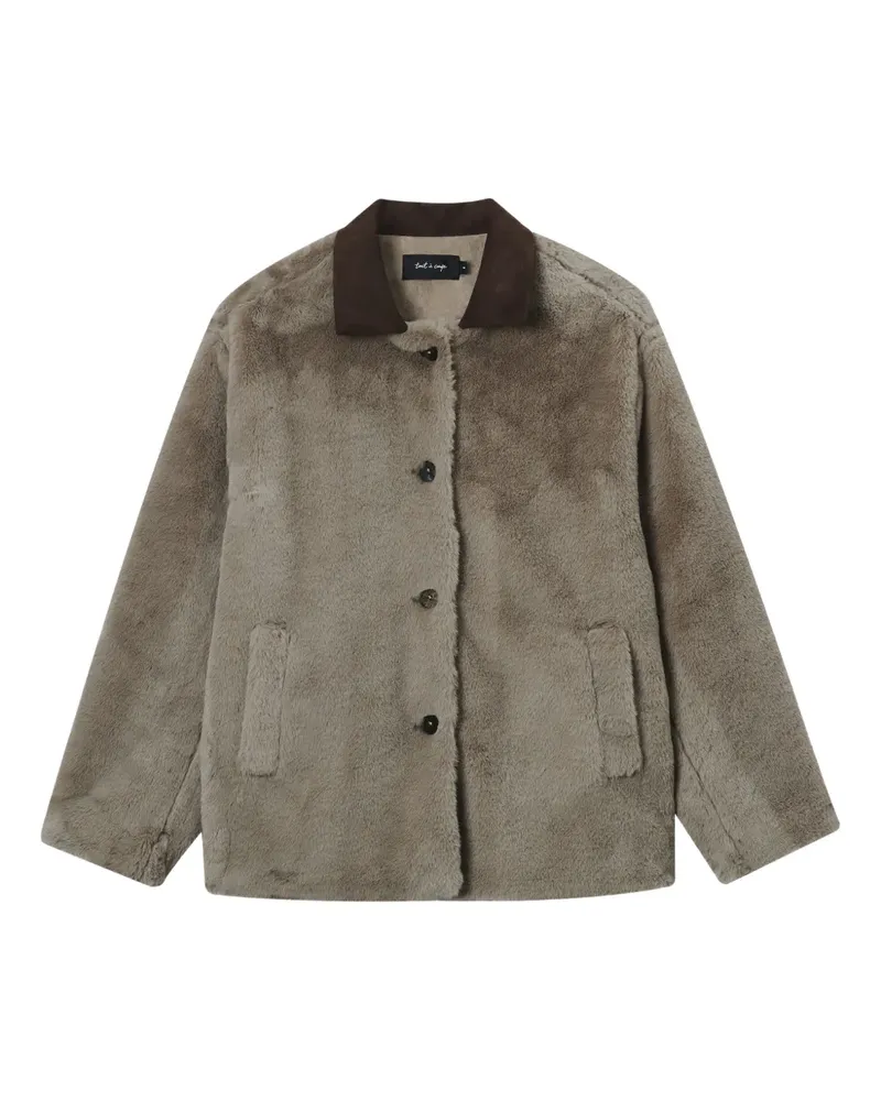 Tout a Coup button faux jacket - Nude Nude