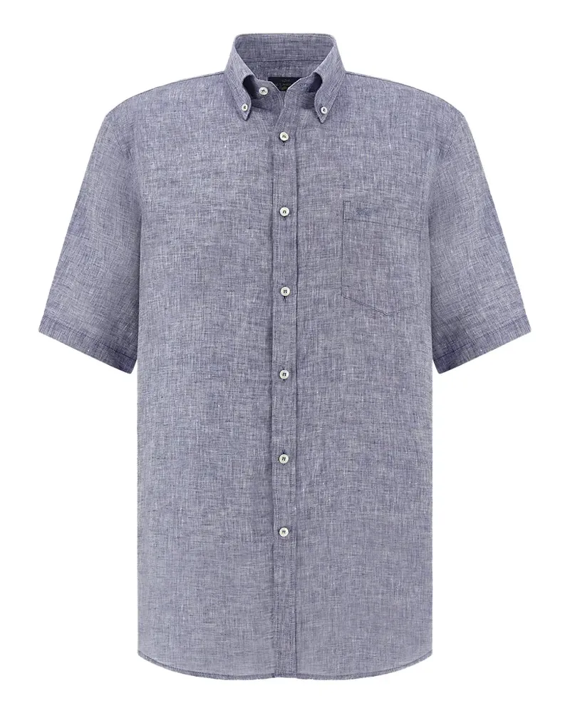 Paul & Shark short-sleeve linen shirt - Blau Blau