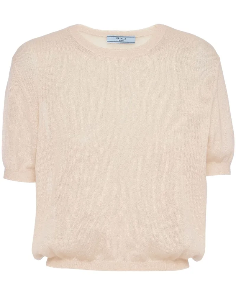 Prada Kaschmirpullover im Layering-Look - Nude Nude