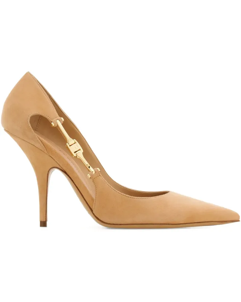 Ferragamo 95 Pumps mit Cut-Outs - Nude Nude
