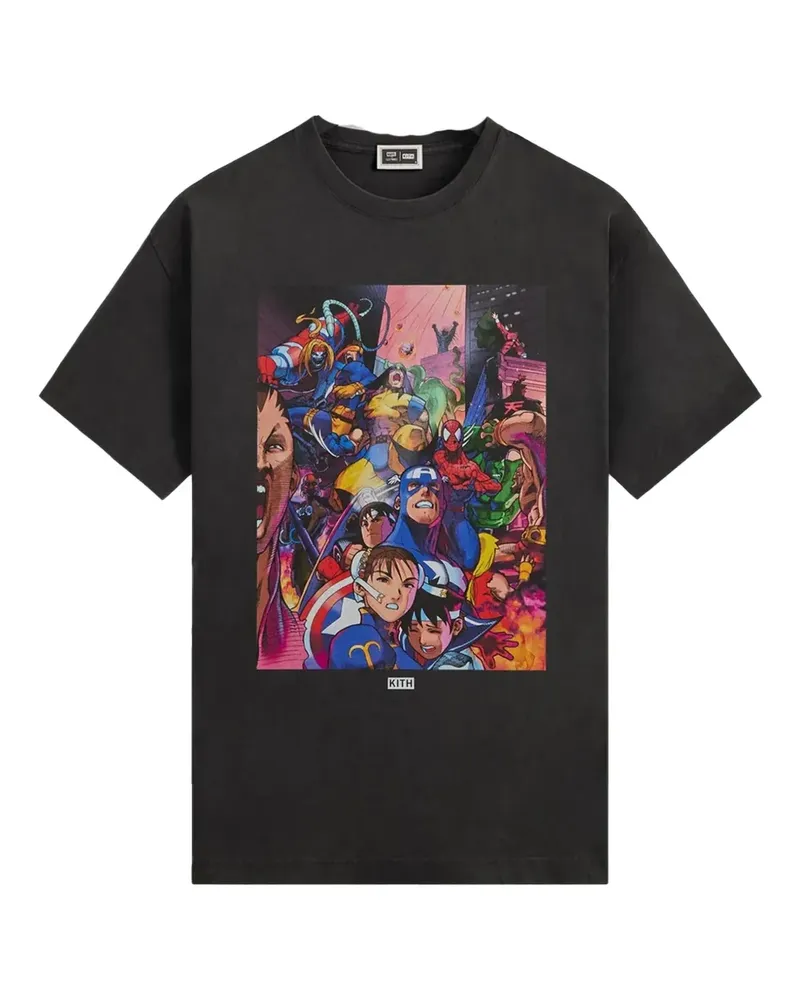 KITH Heroes vs. Street Fighter Vintage Marvel vs. Capcom T-Shirt - Schwarz Schwarz