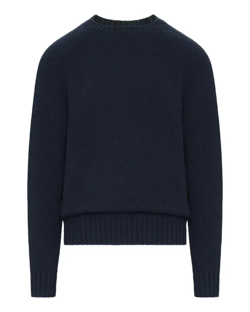 Umit Benan ribbed crew-neck sweater - Blau Blau