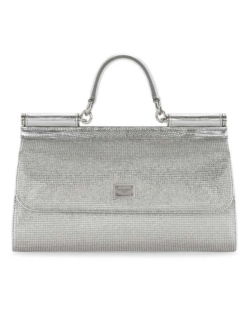 Dolce & Gabbana KIM DOLCE&GABBANA kleine Sicily Handtasche - Silber Silber