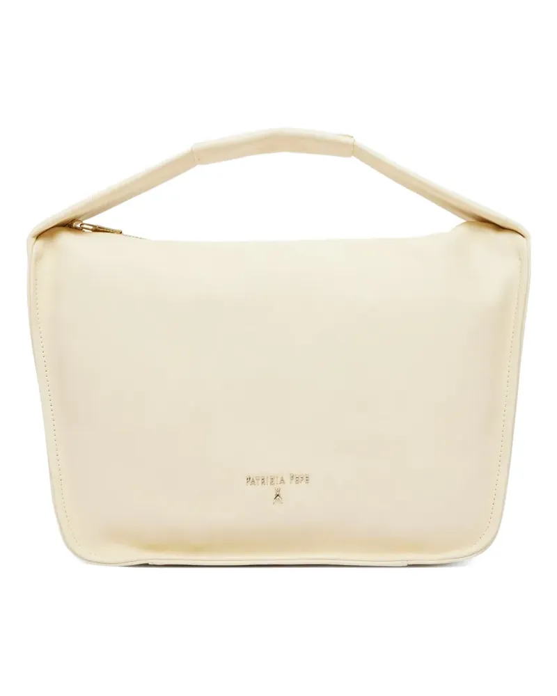 Patrizia Pepe logo-plaque tote bag - Nude Nude