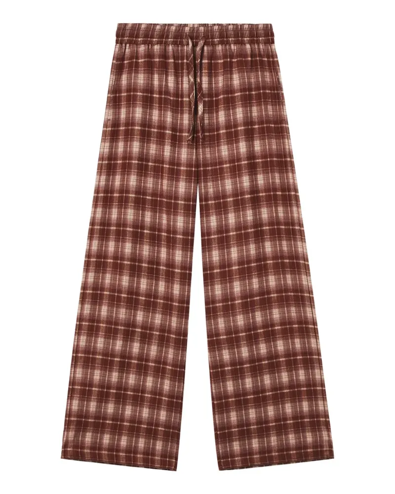 b+ab check-pattern trousers - Braun Braun