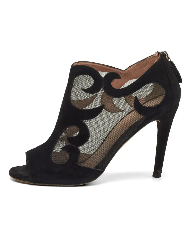 Stuart Weitzman Zehenfreie Stiefeletten - Schwarz Schwarz