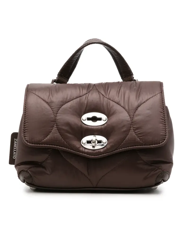 Zanellato Gesteppte Clutch - Braun Braun