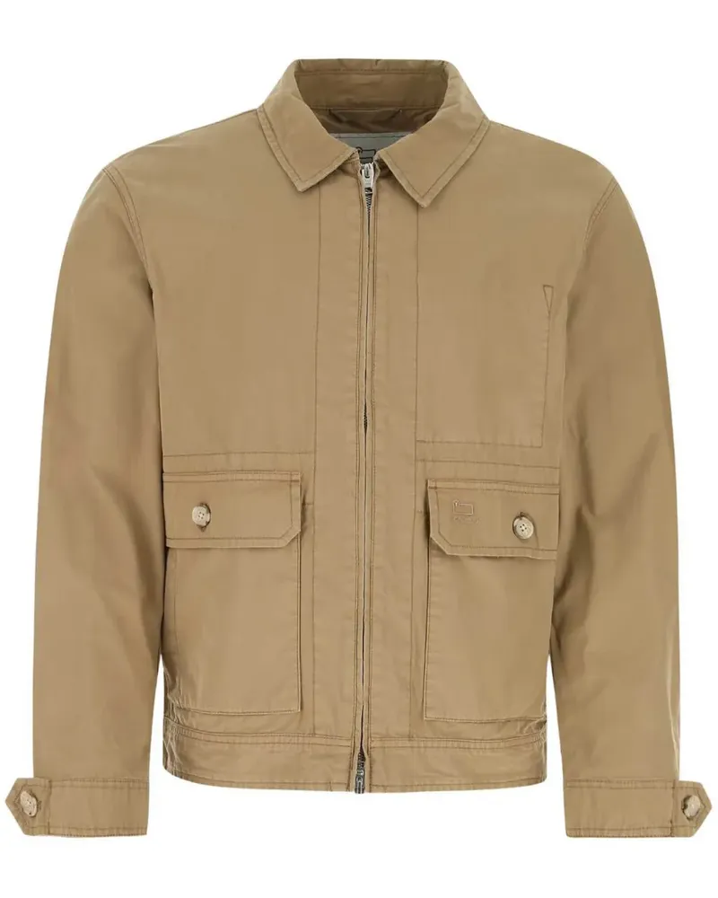 Woolrich Bomberjacke mit Reißverschluss - Braun Braun