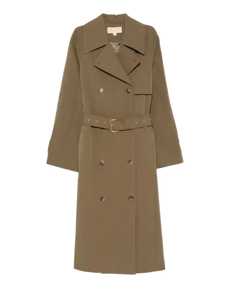 Michael Kors double-breasted belted trench coat - Grün Grün