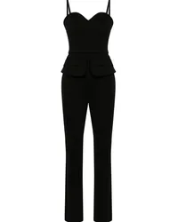 Karl Lagerfeld Jumpsuit mit Herzausschnitt Schwarz