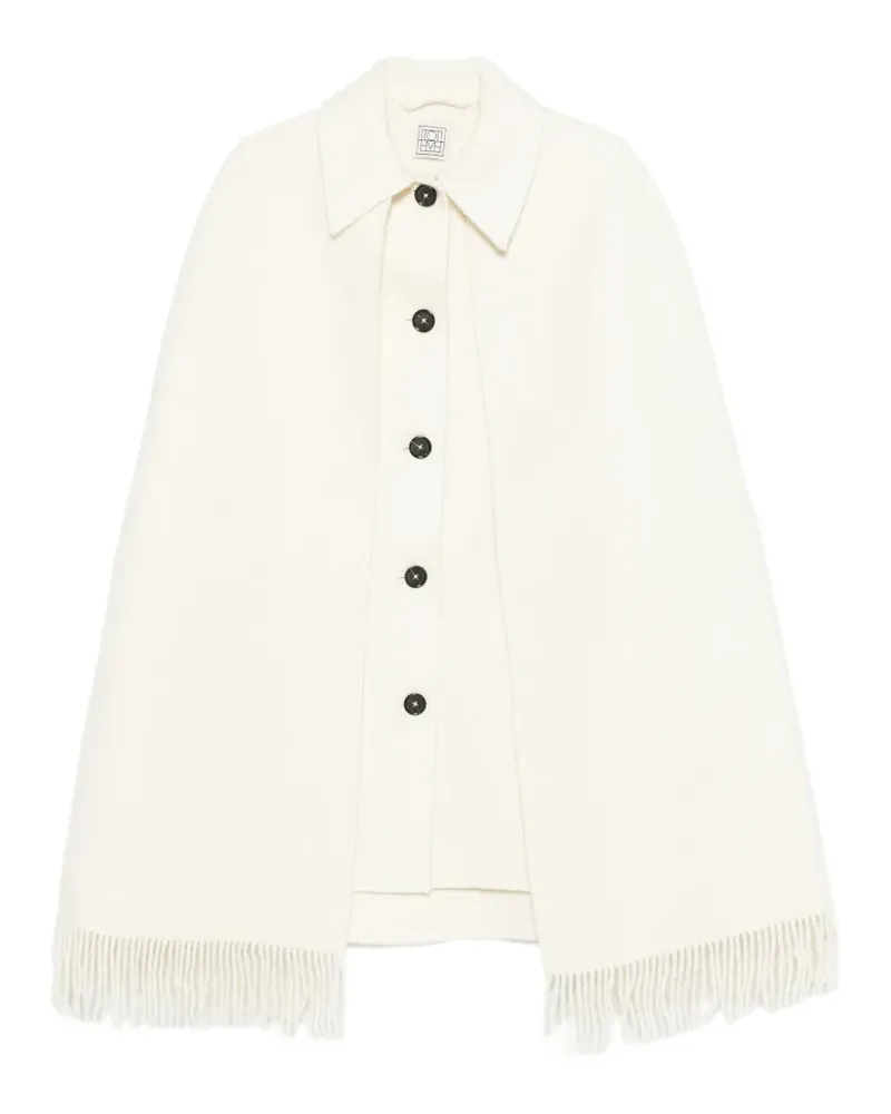 Totême Mantel mit Fransensaum - Nude Nude