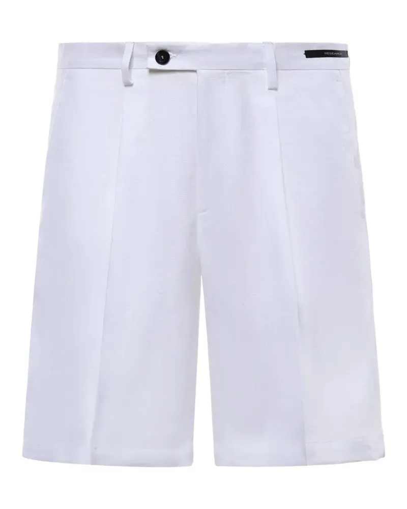 MICHAEL COAL Shorts mit Falten - Weiß Weiß