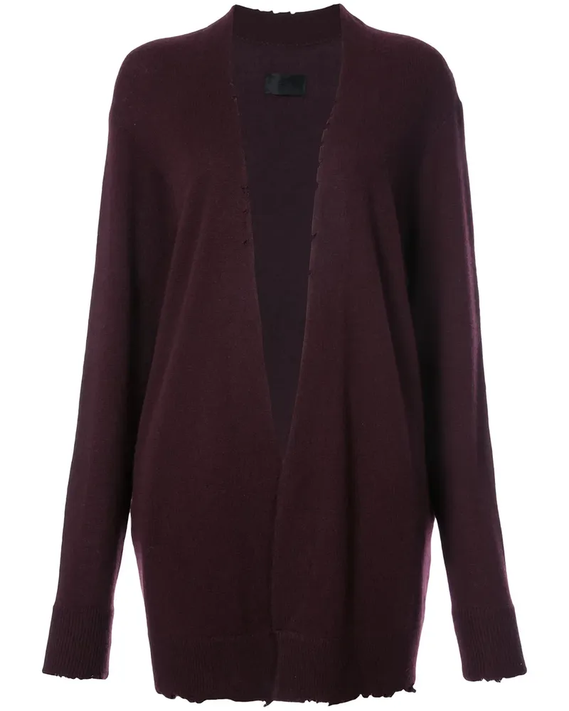 RTA Langer 'Serge' Kaschmircardigan - Rot Rot