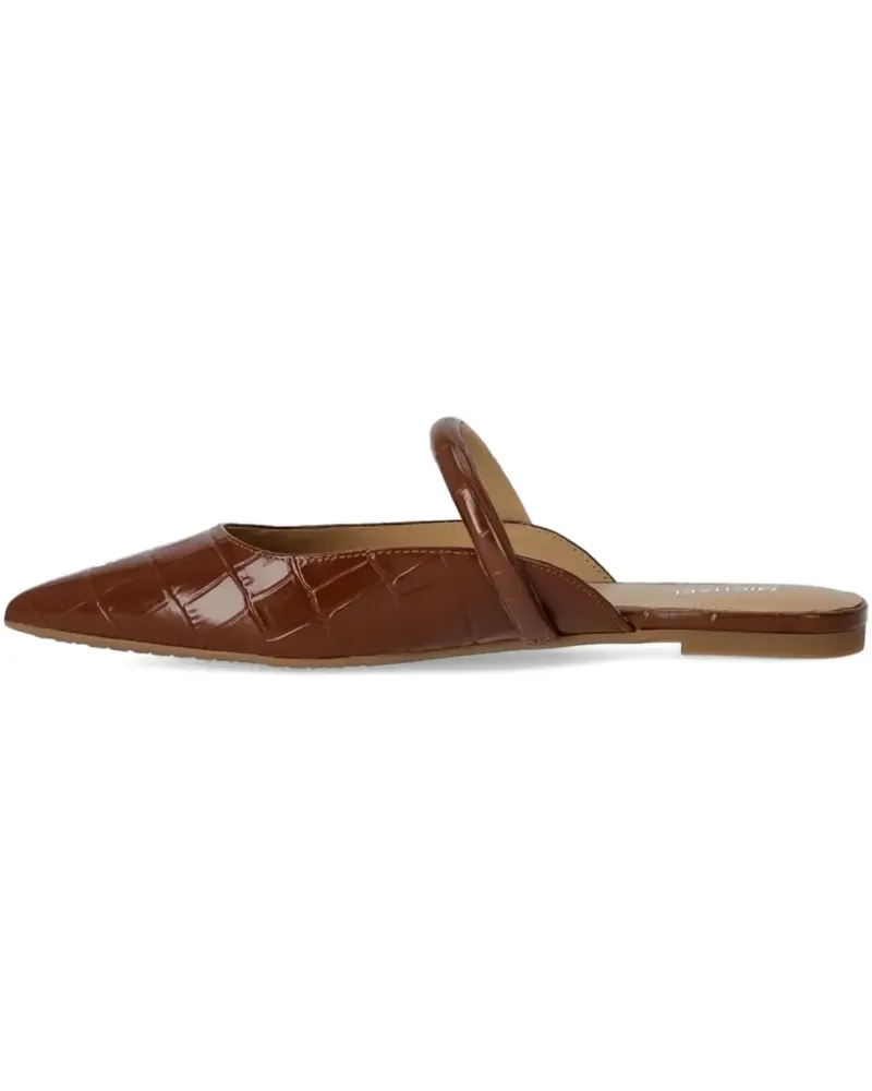 Michael Kors Mules mit Kroko-Effekt - Braun Braun