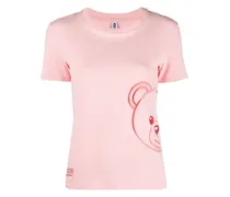 Pyjama-Oberteil mit Teddy - Rosa