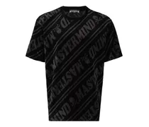 T-Shirt in Velours-Optik - Grau