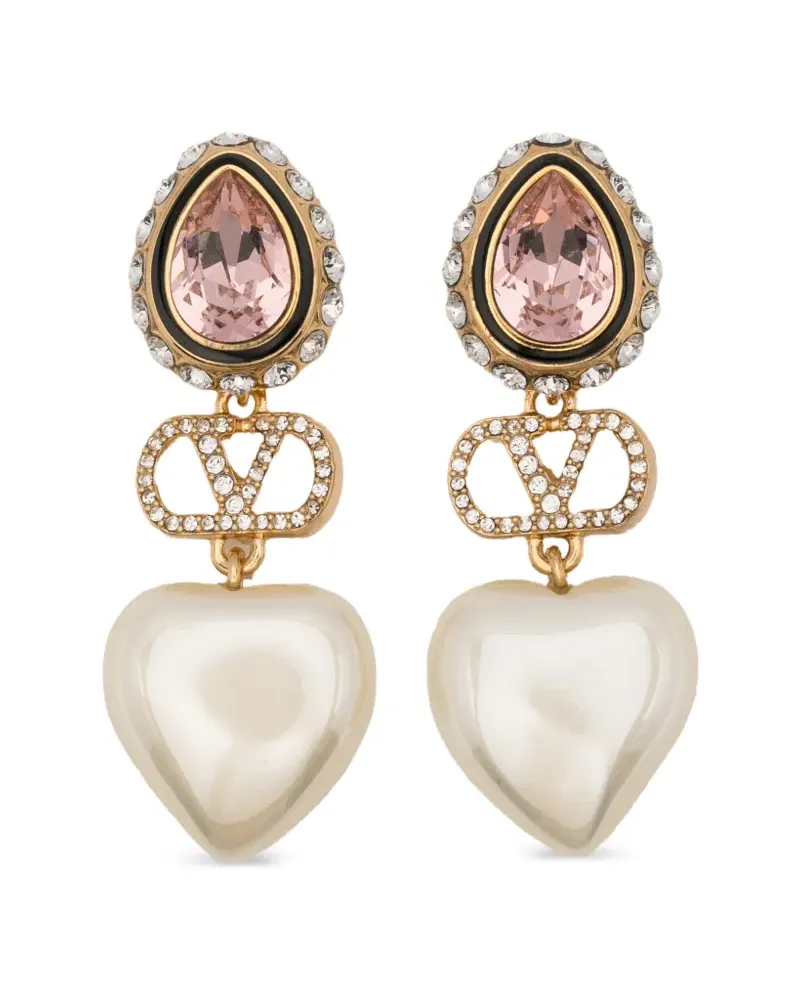 Valentino Garavani heart drop earrings - Gold Gold