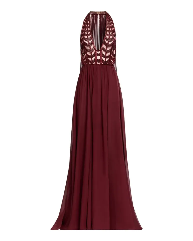 Elie Saab Verziertes  Kleid - Rot Rot
