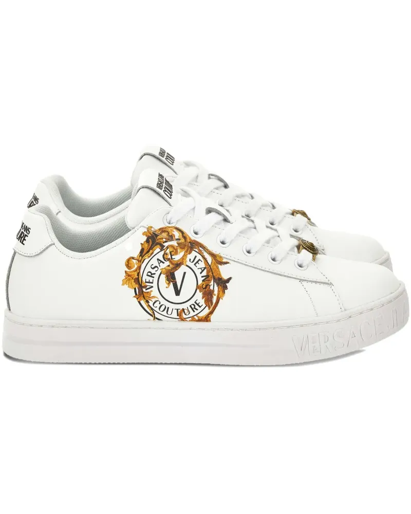 Versace Jeans Sneakers mit Barocco-Print - Weiß Weiß