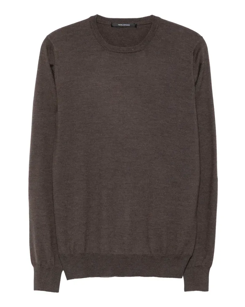 Tagliatore Marley crew-neck long-sleeve sweater - Braun Braun