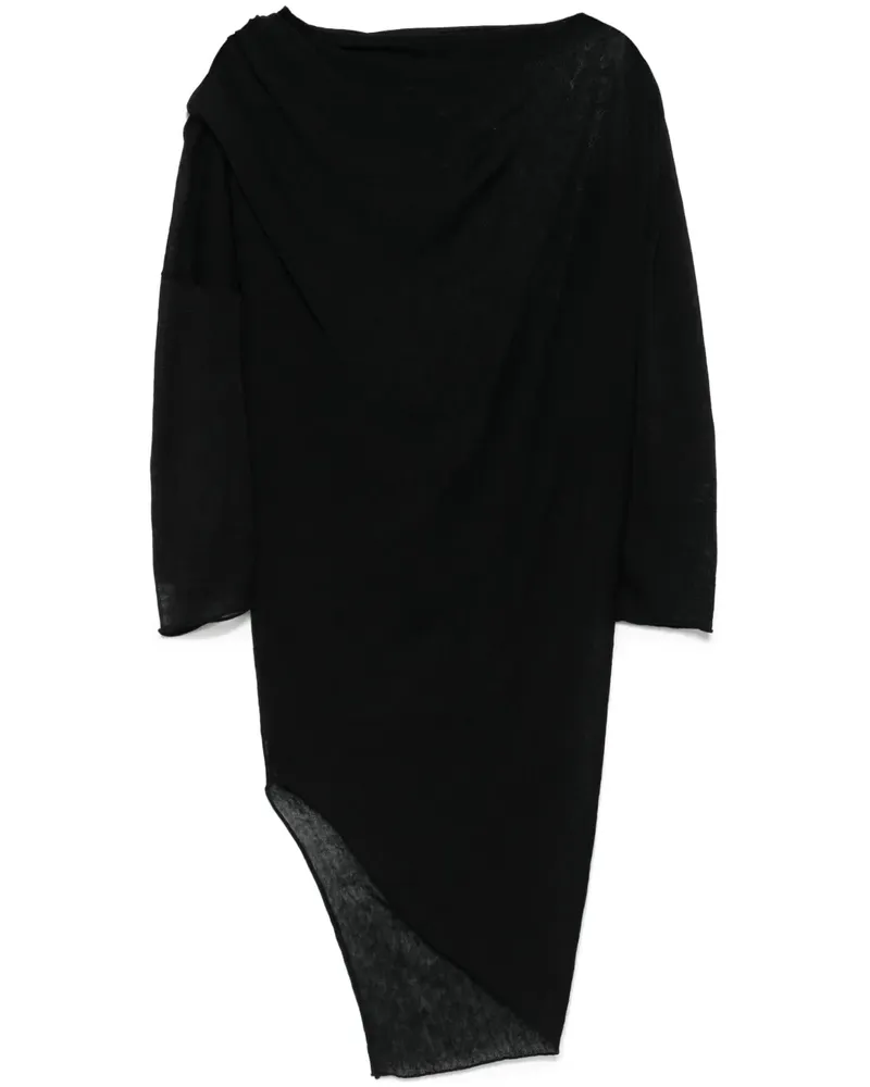 P.A.R.O.S.H. P.A.R.O H. Asymmetrisches Midikleid - Schwarz Schwarz