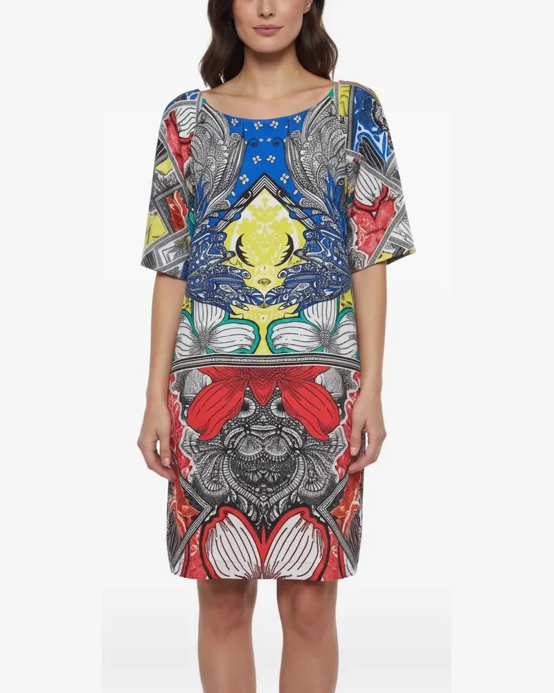 Roberto Cavalli printed mini dress - Blau Blau
