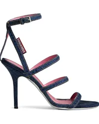 Dsquared2 Jeans-Sandalen mit mini Logo-Etikett Blau